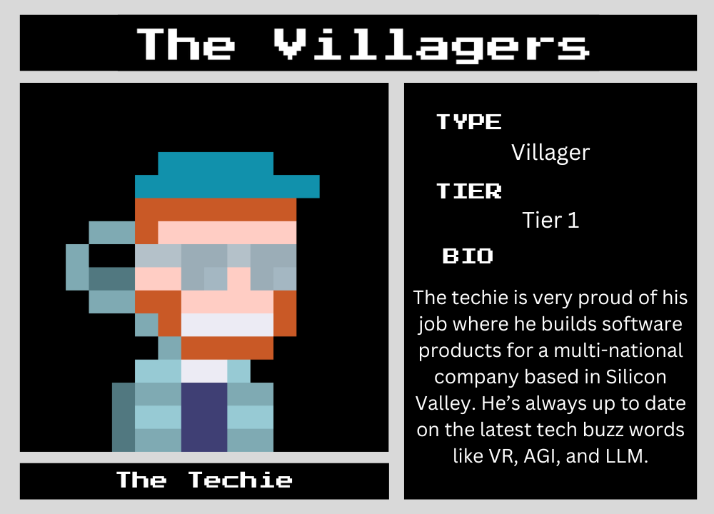 The Techie biography card